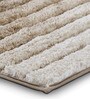 Beige Polyester 32X20 Inches Anti-Skid  Bath Mat