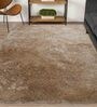 Beige Polyester Abstract 12' x 9' Hand tufted Carpet
