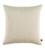 Beige Textured Polyester 16 x 16 Inches Cushion Covers (Set of 2)