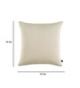 Beige Textured Polyester 16 x 16 Inches Cushion Covers (Set of 2)