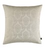 Beige Textured Polyester 16 x 16 Inch Cushion Covers (Set of 2)