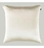 Beige Textured Polyester 16 x 16 Inches Cushion Covers (Set of 2)