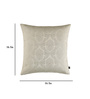 Beige Textured Polyester 16 x 16 Inch Cushion Covers (Set of 2)