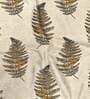 Brown Floral Polyester 7 Ft Semisheer Eyelet Door Curtains (Set of 2)