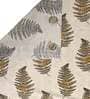 Brown Floral Polyester 7 Ft Semisheer Eyelet Door Curtains (Set of 2)
