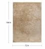 Beige Polyester Shaggy 9' x 6' Hand tufted Carpet