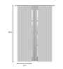 Beige Polyester Solid 9 Ft Blackout Eyelet 1 Piece Door Curtain