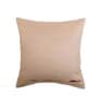 Beige Floral Polyester Blend 18 x 18 Inches Cushion Cover