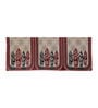 Beige Abstact Polyester Chenille 5 Seater Sofa Cover