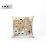 Beige Polyester Disney 16x16 inches Reversible Kids Cushion (1 Pc)