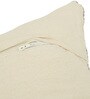 Beige Polyester Geometric 16x16 inches Cushion Cover