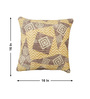 Beige Polyester Geometric 16x16 inches Cushion Cover