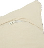 Beige Polyester Geometric 18x18 inches Cushion Covers Set of 2