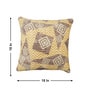 Beige Polyester Geometric 18x18 inches Cushion Covers Set of 3