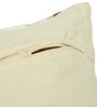 Beige Polyester Geometric 20x20 inches Cushion Covers Set of 3