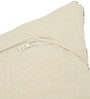 Beige Polyester Geometric 20x20 inches Cushion Covers Set of 3