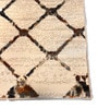 Beige Polyester Geometric 55 x 22 Inches Runner