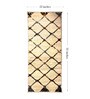 Beige Polyester Geometric 55 x 22 Inches Runner