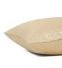Beige Polyester Jacquard 16x16 inches Cushion Cover Set of 5