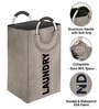 Beige Polyester Laundry Basket