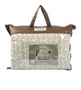 Beige Polyester Solid 105 GSM Double Bed Comforter
