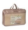 Beige Polyester Solid 200 GSM Double Bed Comforter