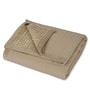 Beige Polyester Solid 200 GSM Double Bed Comforter