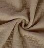 Beige Polyester Solid 200 GSM Double Bed Comforter