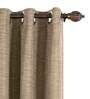 Beige Solid Polyester 8 Ft Blackout Eyelet Door Curtains (Set of 2)