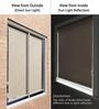 Beige Polyester Solid 60 X 48 inches Blackout Blackout Blind