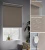 Beige Polyester Solid 60 X 48 inches Blackout Blackout Blind