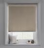 Beige Polyester Solid 60 X 48 inches Blackout Blackout Blind