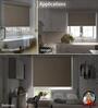 Beige Polyester Solid 60 X 48 inches Blackout Blackout Blind