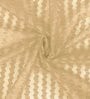 Beige Polyester Striped 9ft Sheer Eyelet Door Curtain