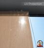 Pink Polyethylene Solid 60 X 36 inches Semisheer Roller Blind