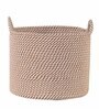Beige Polypropylene 52 Ltr (1Pc) Storage Basket