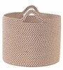 Beige Polypropylene 52 Ltr (1Pc) Storage Basket