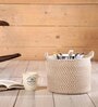 Beige Polypropylene 52 Ltr (1Pc) Storage Basket
