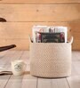 Beige Polypropylene 52 Ltr (1Pc) Storage Basket