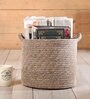 Beige Polypropylene 52 Ltr (3Pcs) Storage Basket