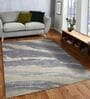 Beige Abstract Polypropylene 4 ft x 6 ft Machine Made Carpet