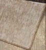 Beige Abstract Polypropylene 8 ft x 10 ft Machine Made Carpet