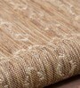 Beige Geometric Polypropylene 6 ft x 9 ft Machine Made Carpet