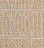 Beige Geometric Polypropylene 8 ft x 10 ft Machine Made Carpet