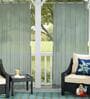 Beige Polypropylene Solid 5ft Semisheer Eyelet Window Curtains (Pack of 2)