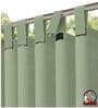Beige Polypropylene Solid 5ft Semisheer Fabric Loops Window Curtains (Pack of 2)