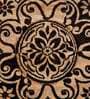 Beige Polypropylene Vintage Machine Made Round Carpet