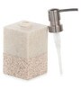 Beige Polyresin Soap Dispenser (370 Ml)