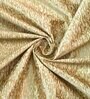 Beige Polyster Abstract 5ft Light Filtering Eyelet 2 Pc Window curtains