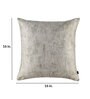 Beige Traditional Poly Viscose 16 x 16 Inches Cushion Covers (Set of 2)